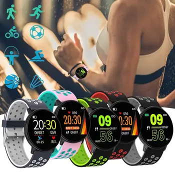 

Colorful Womens Man Watch, W8 Smart Watch with 1.3 Inch Round Screen Waterproof Sports Test