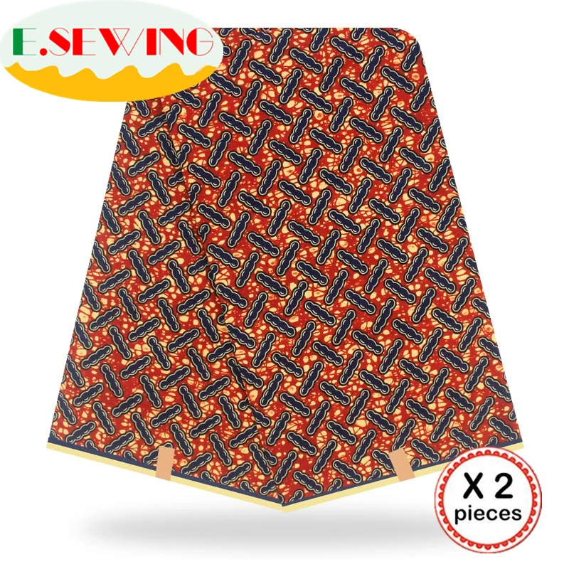 Анкара африканская вощеная ткань принтом 12 ярдов хлопок настоящий голландский воск Гана нигерийский стиль для шитья африканские платья одежда 11