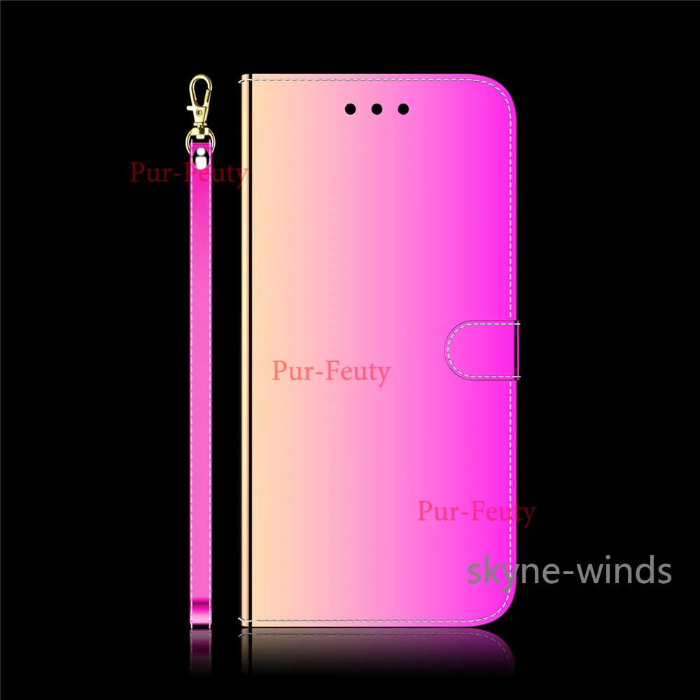 Зеркальный кожаный чехол Mimic для OnePlus Nord CE N200 флип-кошелек мобильного телефона NordCE