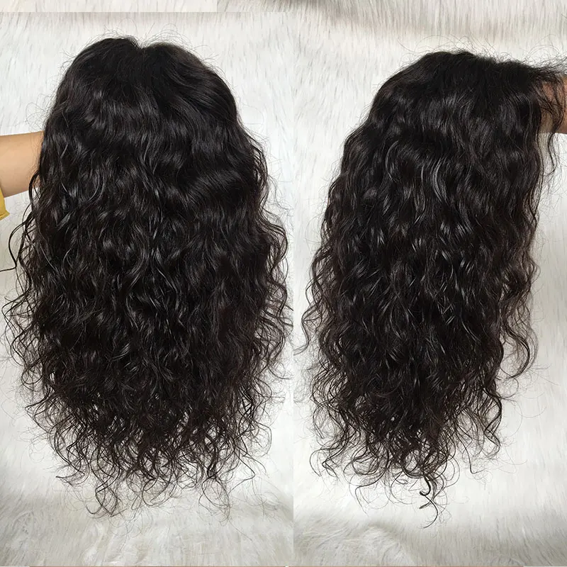 Перуанские накладные волосы Remy свободная вьющиеся человеческие волосы парик Синтетические волосы на кружеве парик 13x4 Синтетические волосы на кружеве человеческих волос парики для чернокожих Для женщин 150% Doores волос