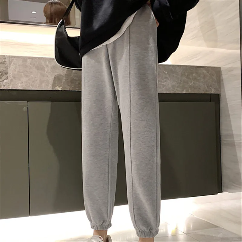 

Poungdudu Maternity Pants Clothes For Pregnant Women 2020 Winter Belly Trousers Bloomers Cotton Velvet Thickening Office Lady