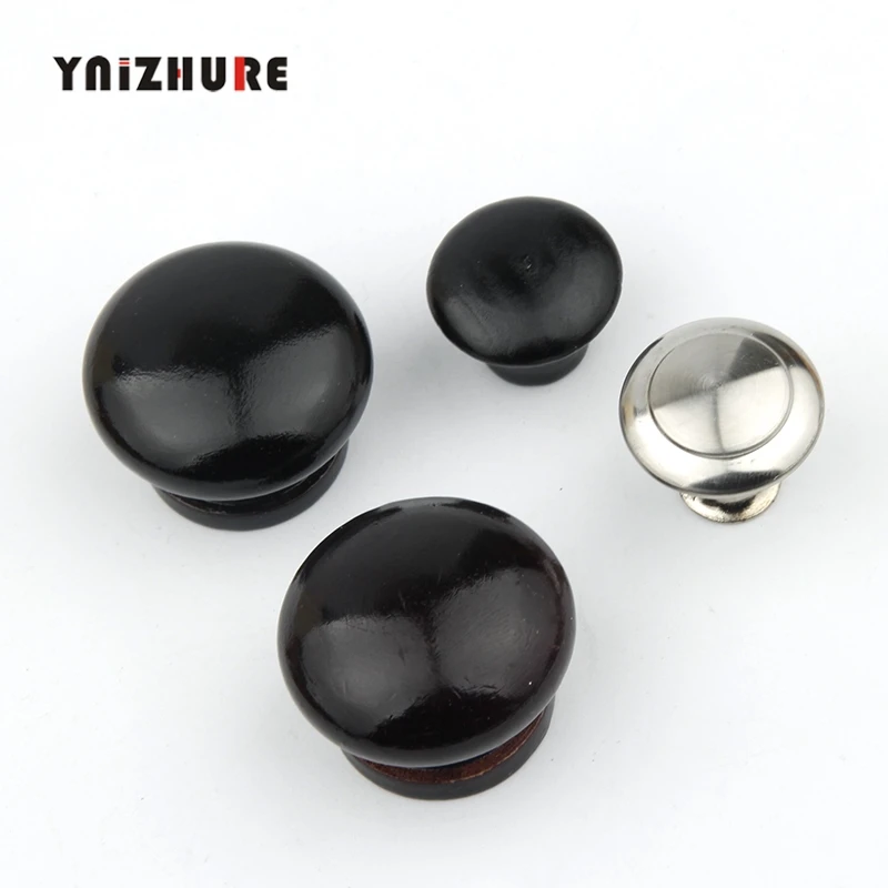 Черная мебель из натурального дерева шкаф для выдвижных ящиков бука круглые