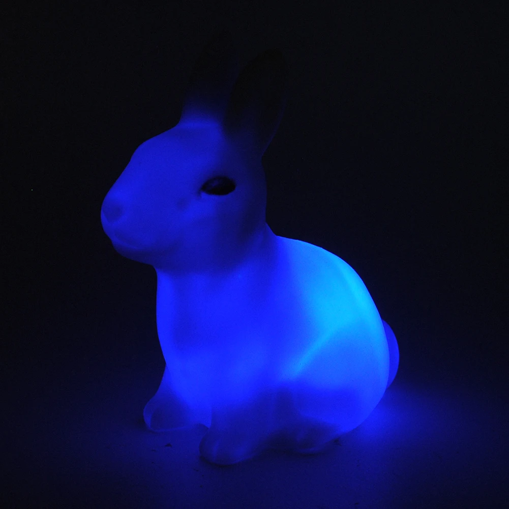 Изменение милой кроликовой комнаты светодиодный ночник Рождественский подарок на год