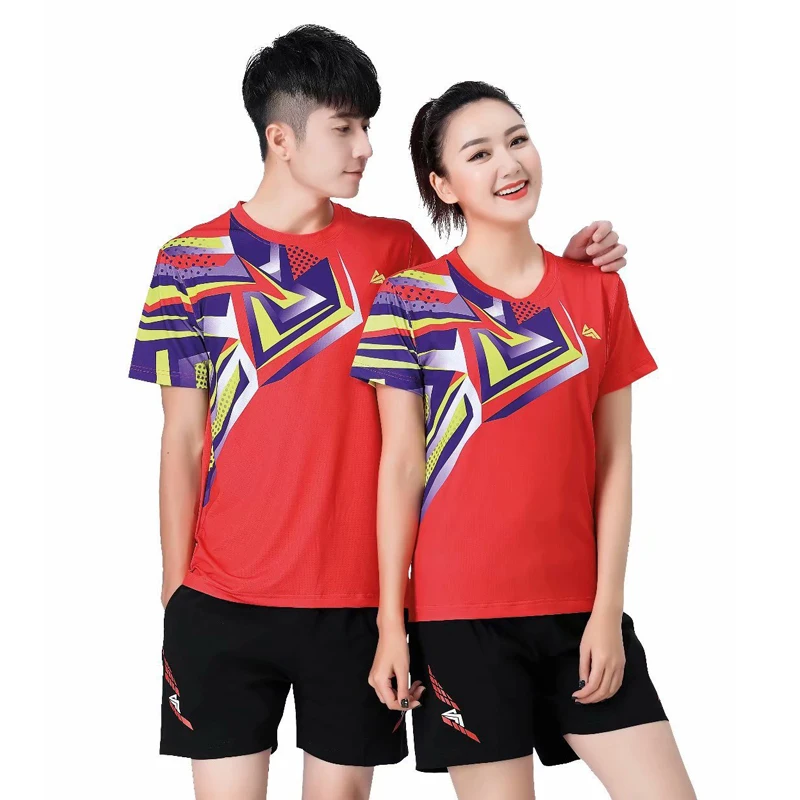 

New Style World Champion Tennis Uniforms Table Tennis Uniforms Badminton Training Sports T-shirt Competition Team Uniforms