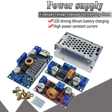 Original 5A DC para DC CC CV Step down Placa de Carregamento Da Bateria De Lítio Levou Conversor De Energia Carregador De Lítio Step Down módulo XL4015