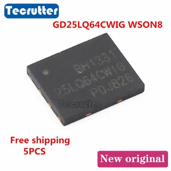 

5PCS GD25LQ64CWIG WSON8 6X5 GD25LQ64 8Mbit 64Mbit FLASH