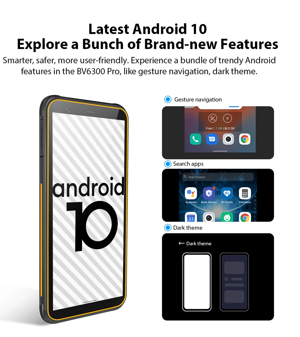 2020 New Blackview BV6300 Pro Rugged Helio P70 6GB+128GB Android 10.0 Smartphone 4380mAh Mobile Phone NFC IP68 Waterproof Phone 2020 New Blackview BV6300 Pro Rugged Helio P70 6GB+128GB Android 10.0 Smartphone 4380mAh Mobile Phone NFC IP68 Waterproof Phone