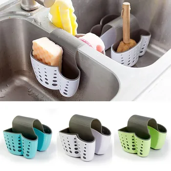 

Kitchen Storage Rack New Sponge Holder Sink Caddy Soap Holder For Kitchen Plastic Storage Baskets Household Orangizer 2020