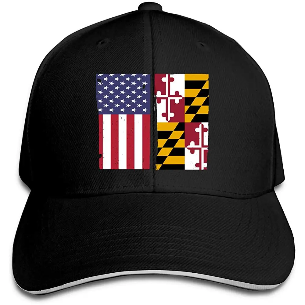 Классический унисекс флаг Мэриленда флаг США Ретро бейсболка
