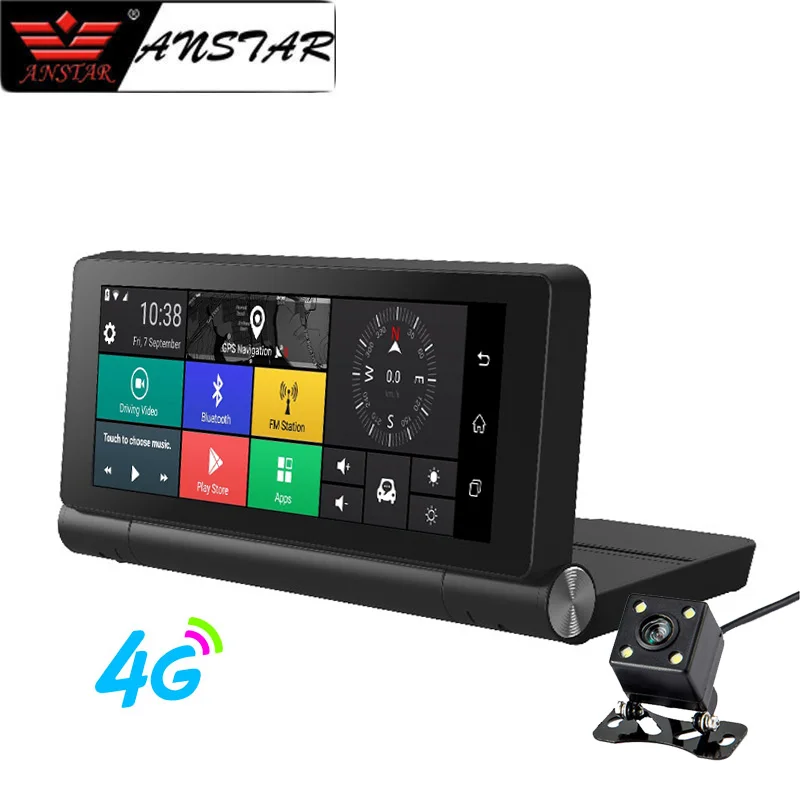Anstar 6,8" 4G Автомобильный видеорегистратор Android 5,1 HD 1080P видеорегистратор WiFi ADAS gps авто регистратор автомобильная камера