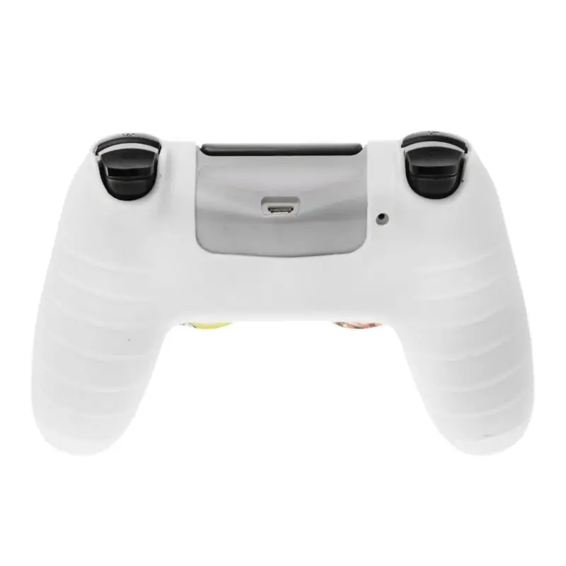 Нескользящие Белый силиконовый чехол Обложка Вт/сцепление Кепки для Playstation PS4 контроллер 77UA