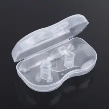 2 pièces bouclier de mamelon en Silicone souple Ultra mince protecteur de sein de bébé alimentation au lait 