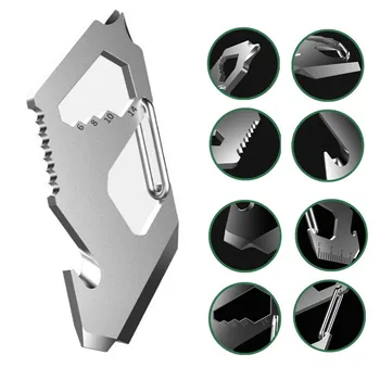 

New Multifunction Climbing Carabiner EDC Keychain Gear Outdoor Camping Hiking Tools Stainless Steel Bottle Openers