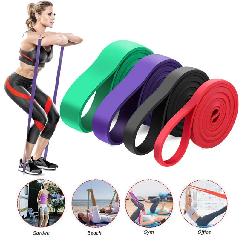Solid 6 Level Yoga Bands for Stretching Resistance Loop Bands Fitness Training Pull Rope Rubber Bands Yoga Exercise Gym Expander