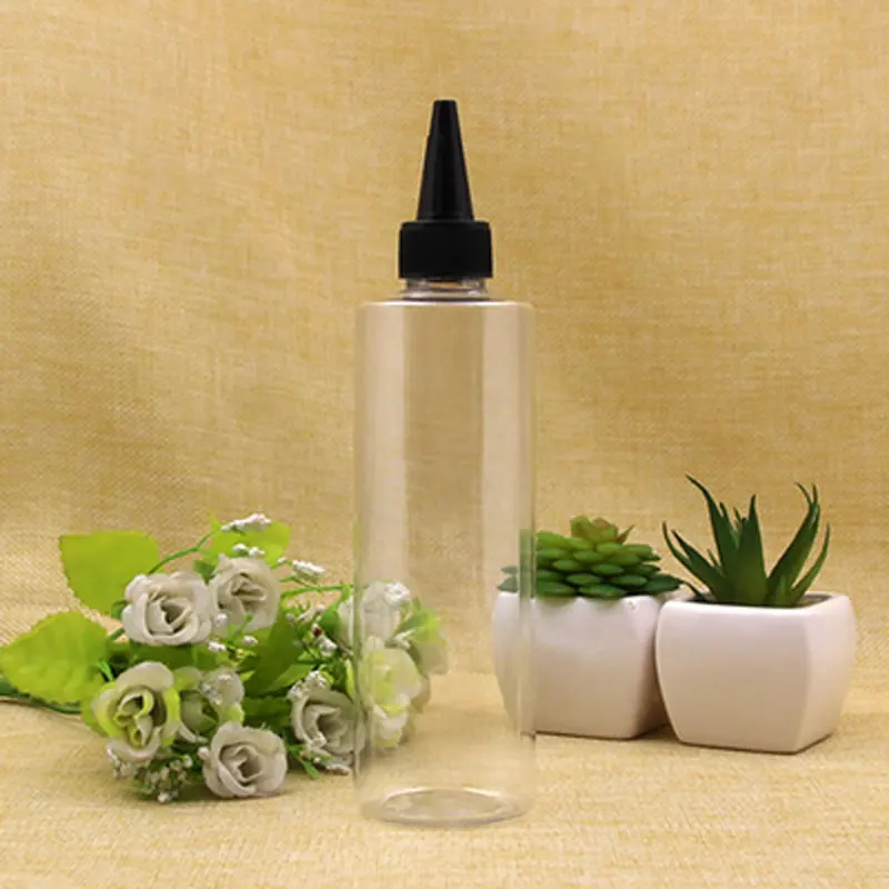 250ml 30pcs/lot Beautiful Liquid Needle Bottle Makeup Tools Empty Plastic Cosmetic Packaging Container Tip Dropper Bottle