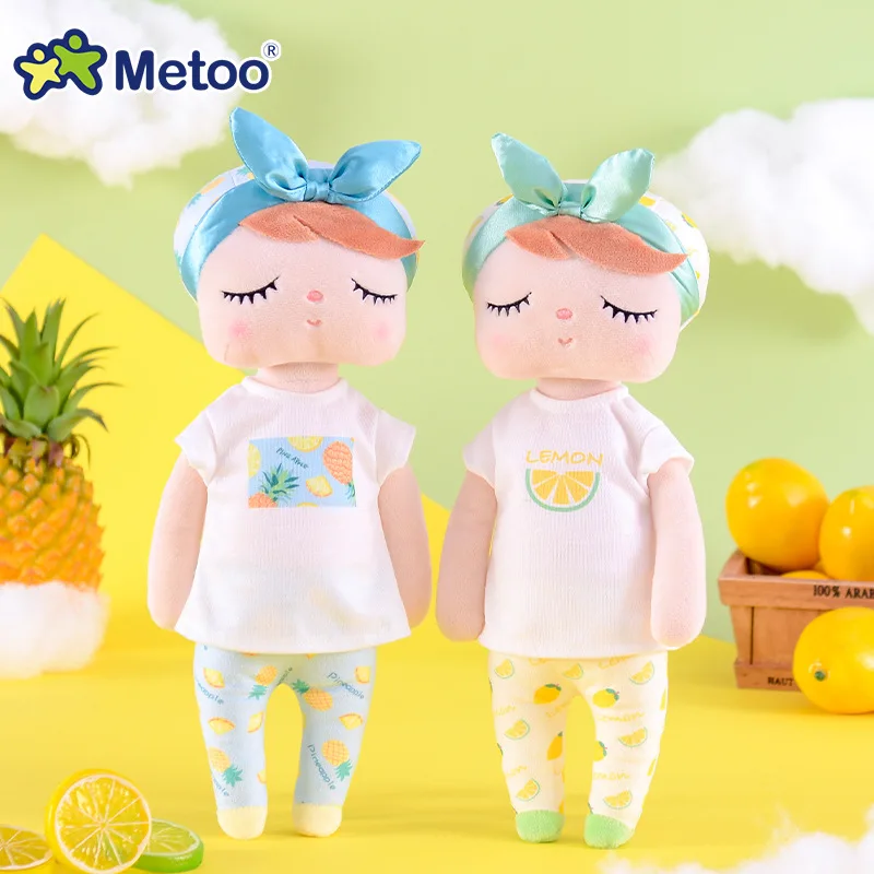 New Soft Metoo Fruit Angela Doll Stuffed Toys Plush Watermelon Fresh Cute Kawaii Kids Gift Metoo Dolls for Girls 2