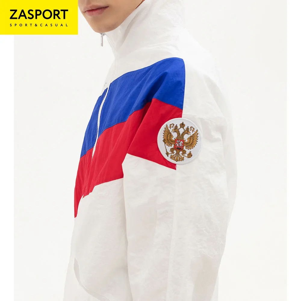 Куртка Team Russia OMA218-037/001-WHT без капюшона мужская белая