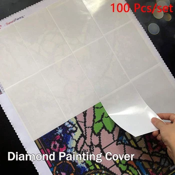 

100/Pcs Paper DIY Diamond Painting Cover Replacement Diamond Painting Tools Accessories Release