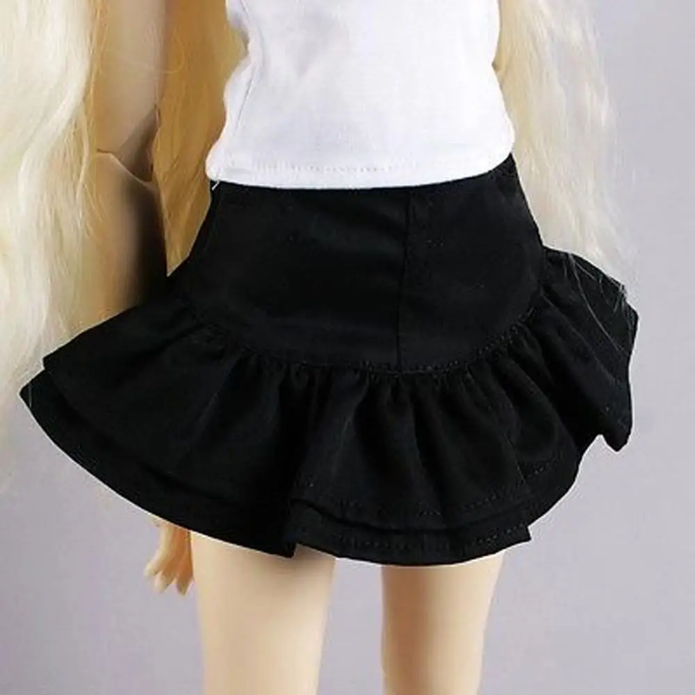 [Wamami] 121# многоцветный юбка платье/костюм/рубашка 1/4 MSD 1/3 1/6 SD DZ AOD BJD Dollfie - Цвет: Black Skirt