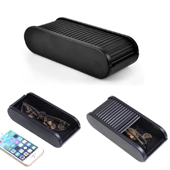 

Hot Universal Adhesive Tidying Accessories Armrest ABS Sundries Interior Stretchable Mobile Phone Car Storage Box