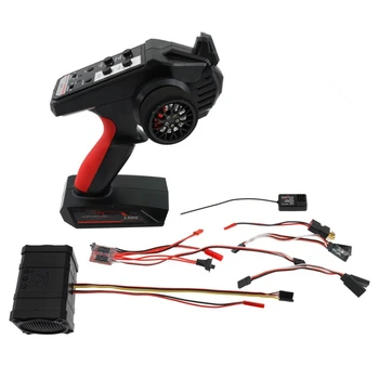 

RC Car Upgrade Kit AX6S 4CH 2.4GHz Radio Remote Control Dual Soundtrack Simulator Kit 10 Styles Sound,Without Battery