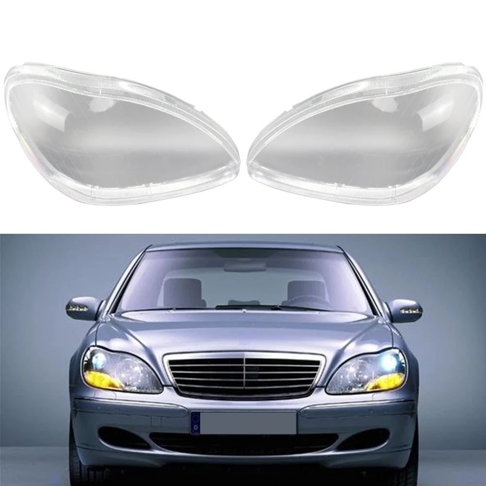 

Front Headlamp Lens Shell Clear Cover Lampshade Car Headlight Glass Cover for Mercedes-Benz S600 S500 S320 S350 S2801998-2005