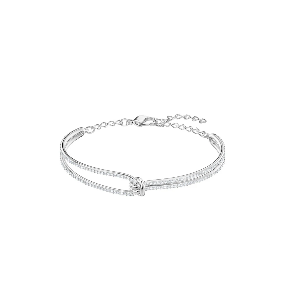 

High quality swa1: 1 adjustable merge design temperament bracelet silver length