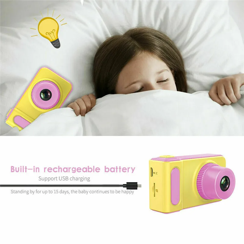 Детская цифровая камера 12MP HD 1080P поддержка 32G видеокамера