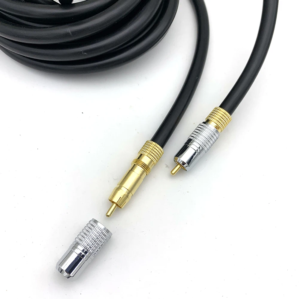 Цифровой коаксиальный кабель SPDIF 75 Ом Hi Fi 5 1 аудиокабель для ТВ DVD плеера звуковой