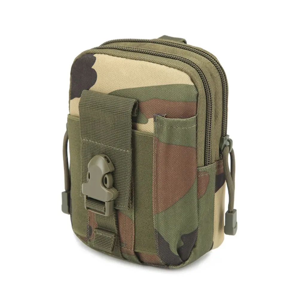 Multifunctional Outdoor Camouflage Tactical Utility Water-Resistant MOLLE Bag Mobile Phone Pocket Phone Pouch Belt Waist Cover