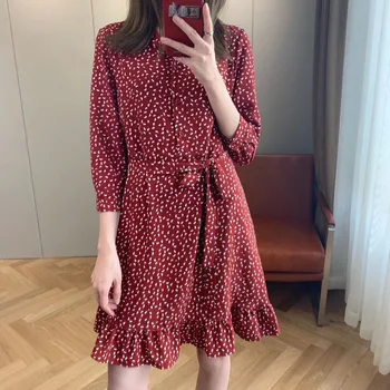 

Women Dress Red Simple Mini Dress