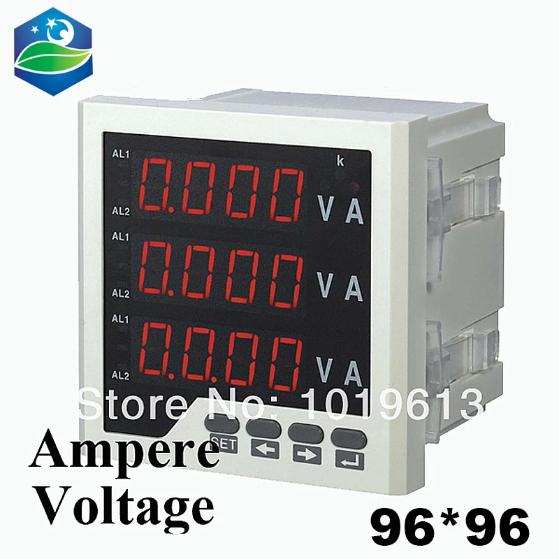 Three-phase Digital Multi-Function Ammeter Voltage Current Combination Meter 