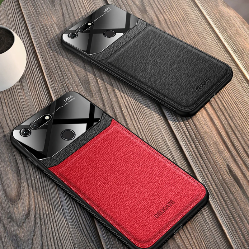 I coque, чехол, чехол, для HuaWei Honor View V20 V10 на кожаном зеркальном стекле Силиконовый противоударный телефон роскошные оригинальные милые чехлы