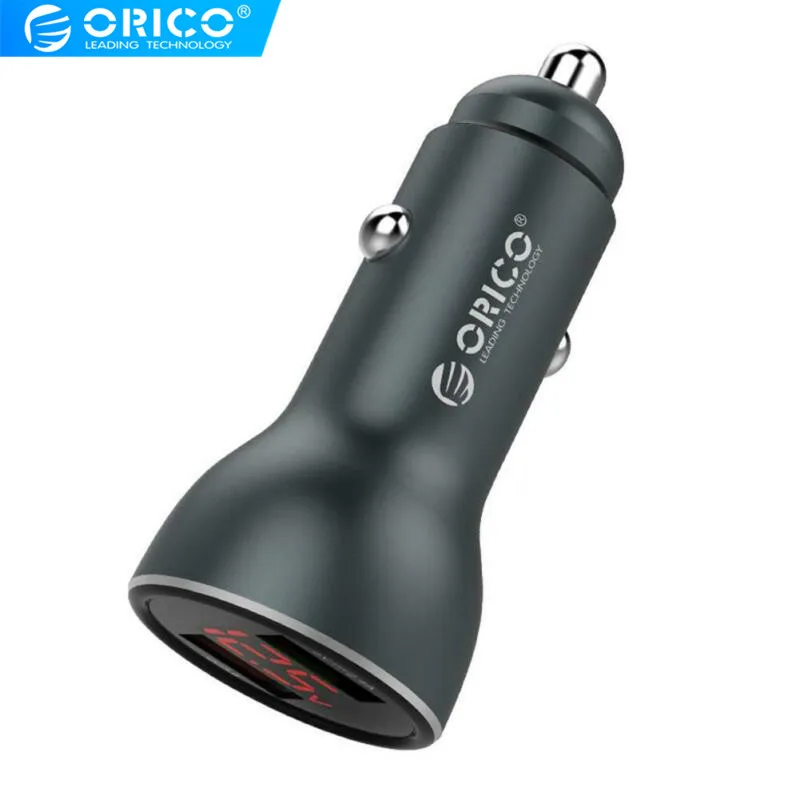 

ORICO Mini USB Car Charger QC 3.0 Intelligent 30W Quick Charge 3.0 Aluminum Phone Tablet GPS USB Charger for iPhone UPF-K2