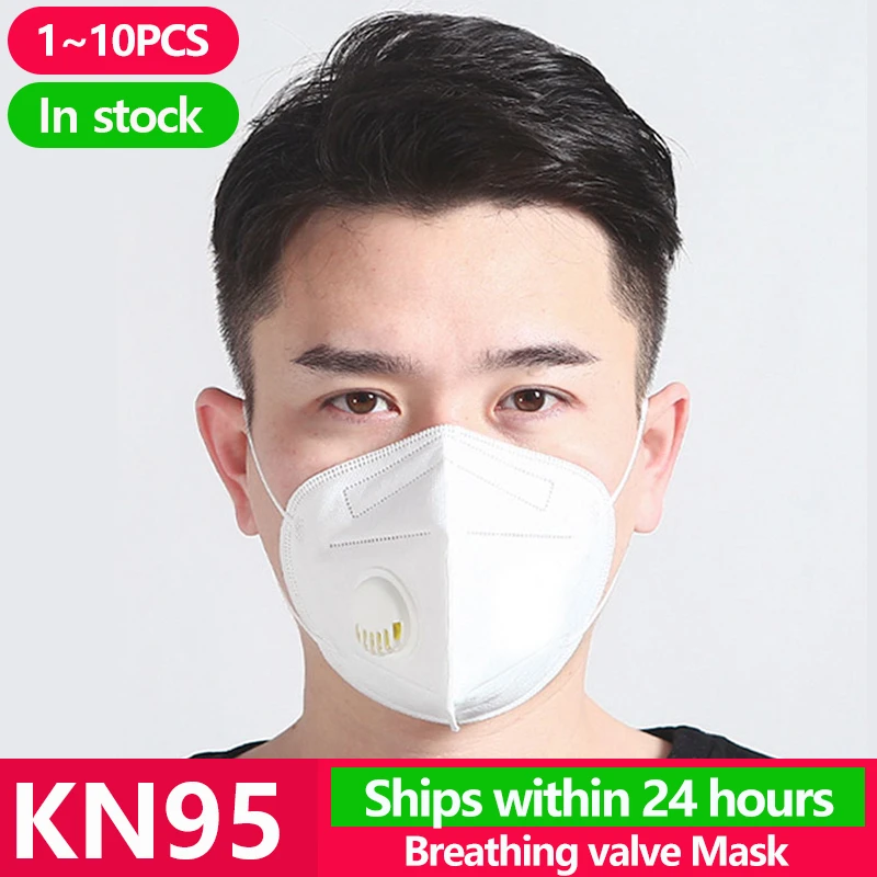 

[1~10PCS] KN95 Disposable Face N95 Surgical Mask Anti protection Mouth Cover Facial Dust Pm2.5 Ffp3 Respirator Masks