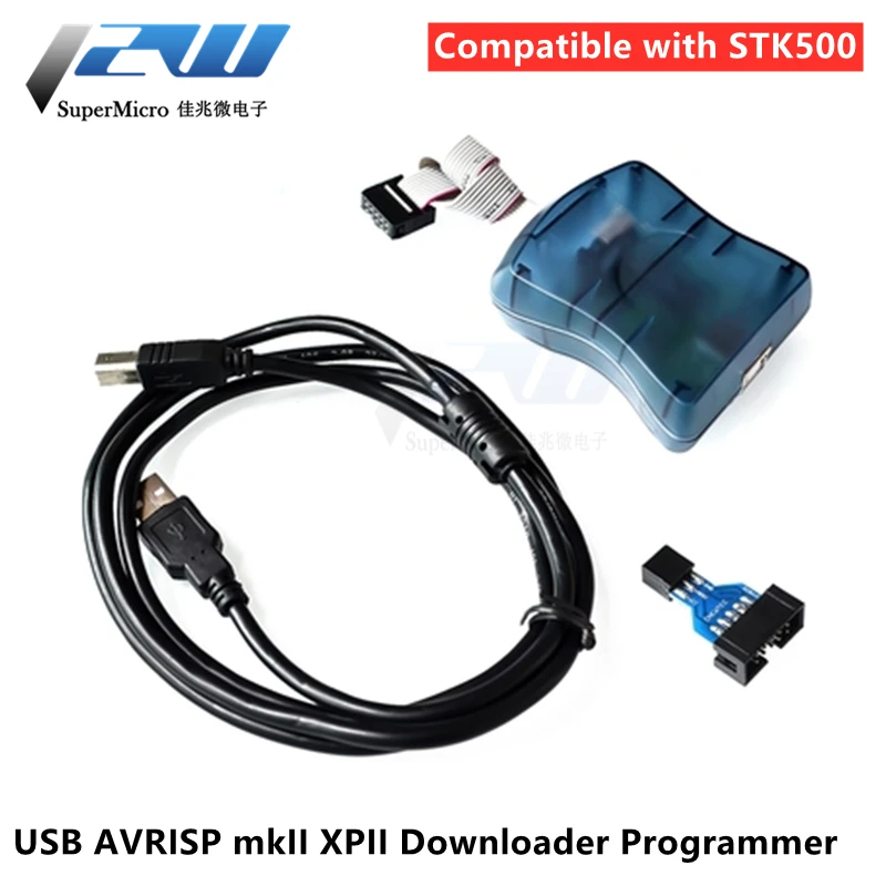 На AVRISP mkII XP2 AVR ISP mk2 USB программатор в системе совместимый с Studio 4 5 6 и 7 |