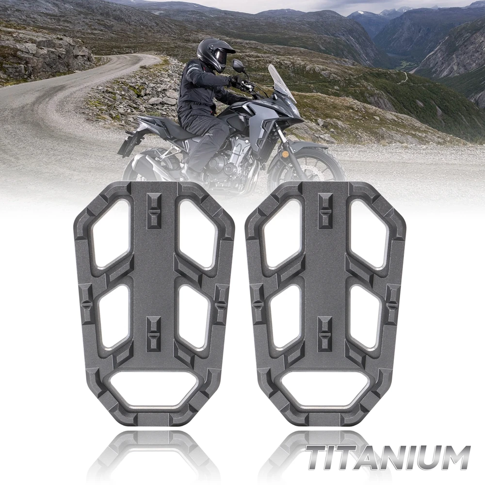 Мотоцикл Складные подножки опора для ног для пассажира ножной Набор для Honda CB500X CB500 1998-2012 2013- Нескользящая Расширенная педаль - Цвет: Gray