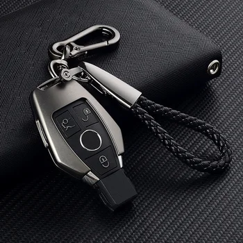 

For Mercedes Benz W203 W204 W212 C180 GLK300 CLS CLK CLA SLK C S E Class Remote Smart Car key Case Cover Zinc Alloy key Set Bag