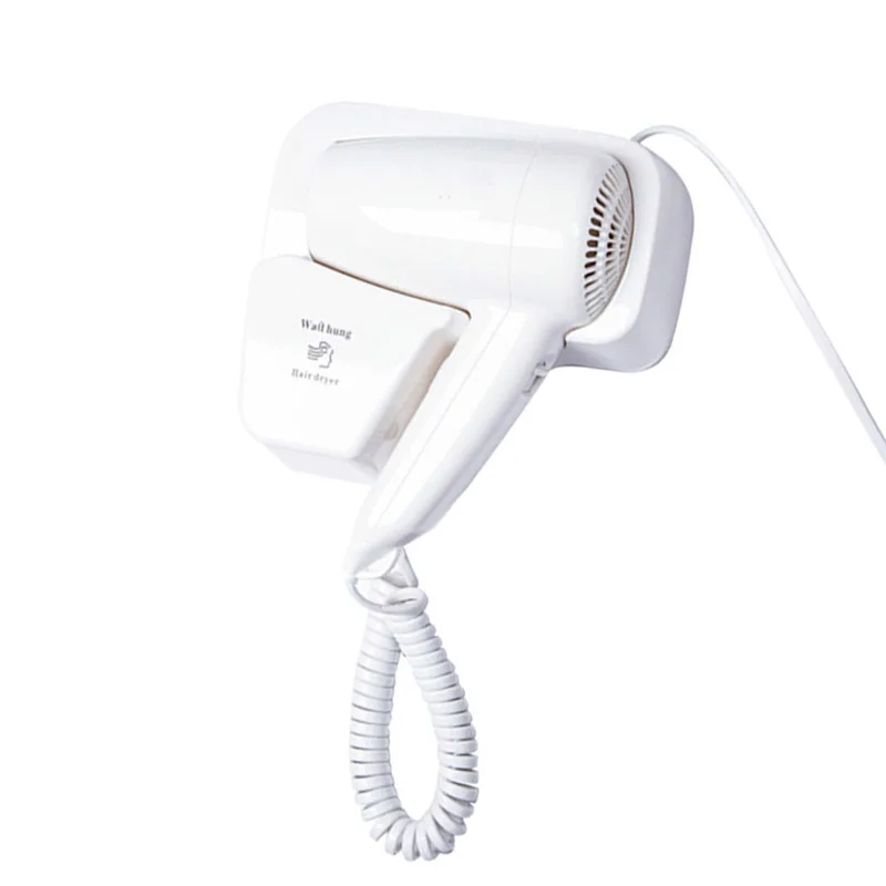 

1300W Electric Hair Dryer Cold & Hot Air Blow Bathroom Wall Hanging Power Blower, With Usb Socket Eu Plug