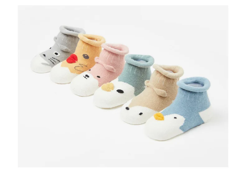 Spring And Summer New Style Cartoon Children's Socks Cotton Infant Floor Socks Dispensing Anti-slip Baby Socks Relent Stereo Man