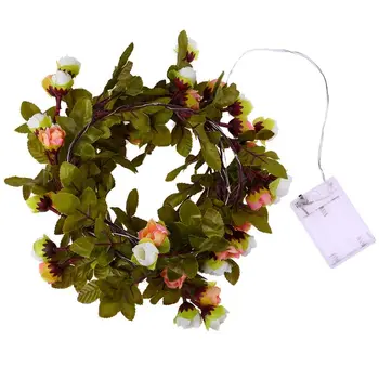 

30 LEDs Stimulation Flower String Light Garland Lamp for Home Party Store Decors Q0KF