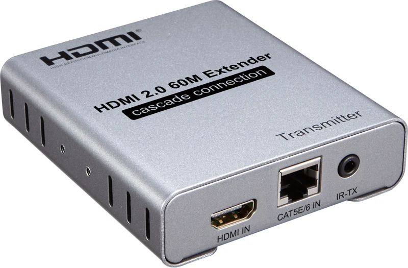 HDMI 2,0 4K 60HZ 60M HDMI удлинитель 1080P 120M по RJ45 Ethernet Lan CAT5e Cat6 кабель Каскадное подключение расширение ПК DVD к ТВ