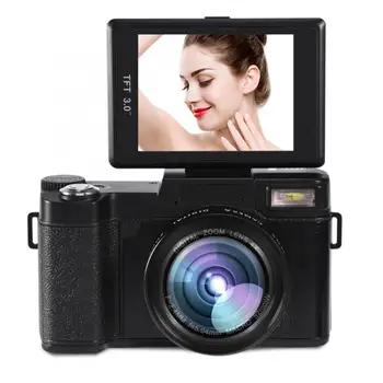 

24MP Full HD DV 1080P 4 Times Digital Zoom Rotatable Screen Wide View Camera US Plug