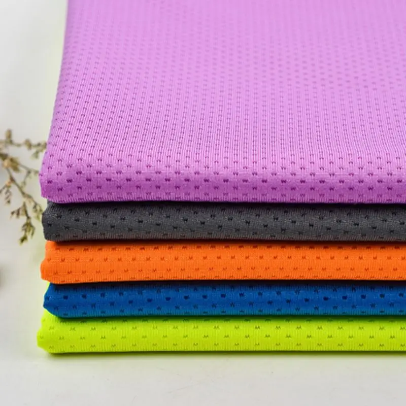 Хорошее качество полиэстер спандекс сетчатая ткань для шитья одежды спортзала 45x160 см/шт KB02