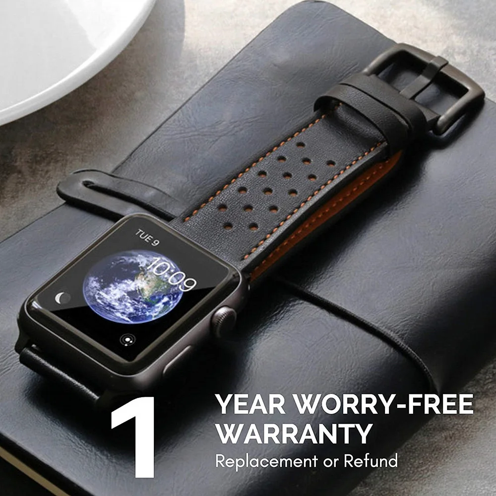 Кожаный ремешок для apple watch 4, 5, ремешок 44 мм, 40 мм, iWatch 42 мм, 38 мм, первый слой, ремешок для apple watch 3, 2