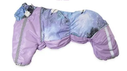 Girl Pet Flower Blue Снегозащитная одежда на молнии для собак, для маленьких собак, для старших, теплая, для мальчиков и девочек, для домашних животных, маленьких и маленьких пород, зимнее пальто, костюм, парки, товары - Цвет: Girl Pet Flower Blue