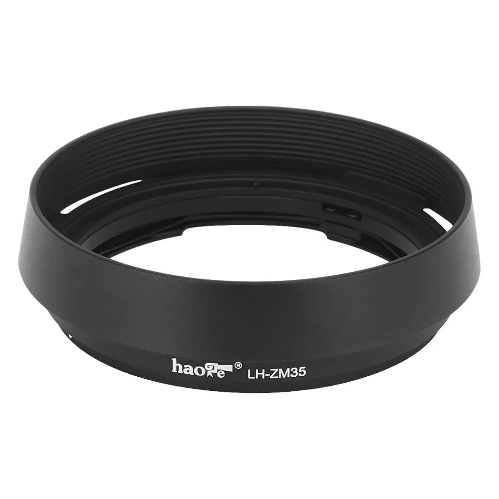 Haoge Hg-Lh-Zm35 Baionetta Rotondo Di Metallo Lens Hood Ombra Compatibile Con Carl Zeiss Distagon T 1.4/35 35 Millimetri F1.4 Zm Lens Nero