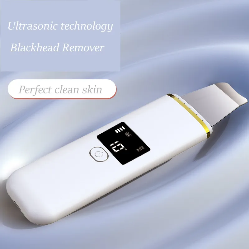 Ultrasonic Face Cleaning Peel Machine Skin Scrubber Blackhead Remover Reduce Spots Facial Cleaner Whitening Lifting Massager