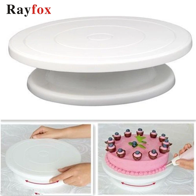 

Kitchen Accessories Gadget Kitchen Gadgets Turntable Rotating Anti-skid Round Plate DIY Home Gadgets Decorating Rotary Table2019