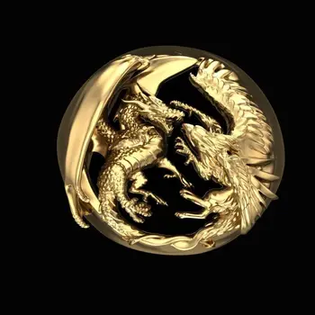 bague dragon or luxe